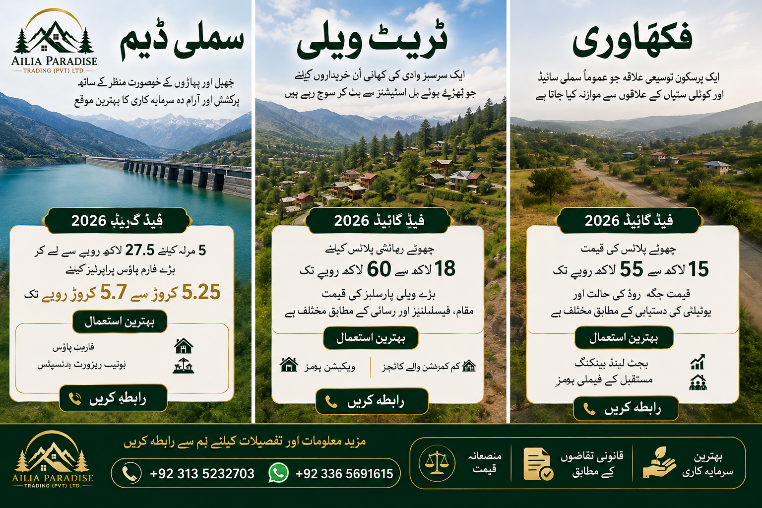 Simli Dam Trait Valley and Faqwari 2026 investment guide by Ailia Paradise